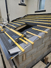 Before — Damaged clay tile roof on Bradford terrace